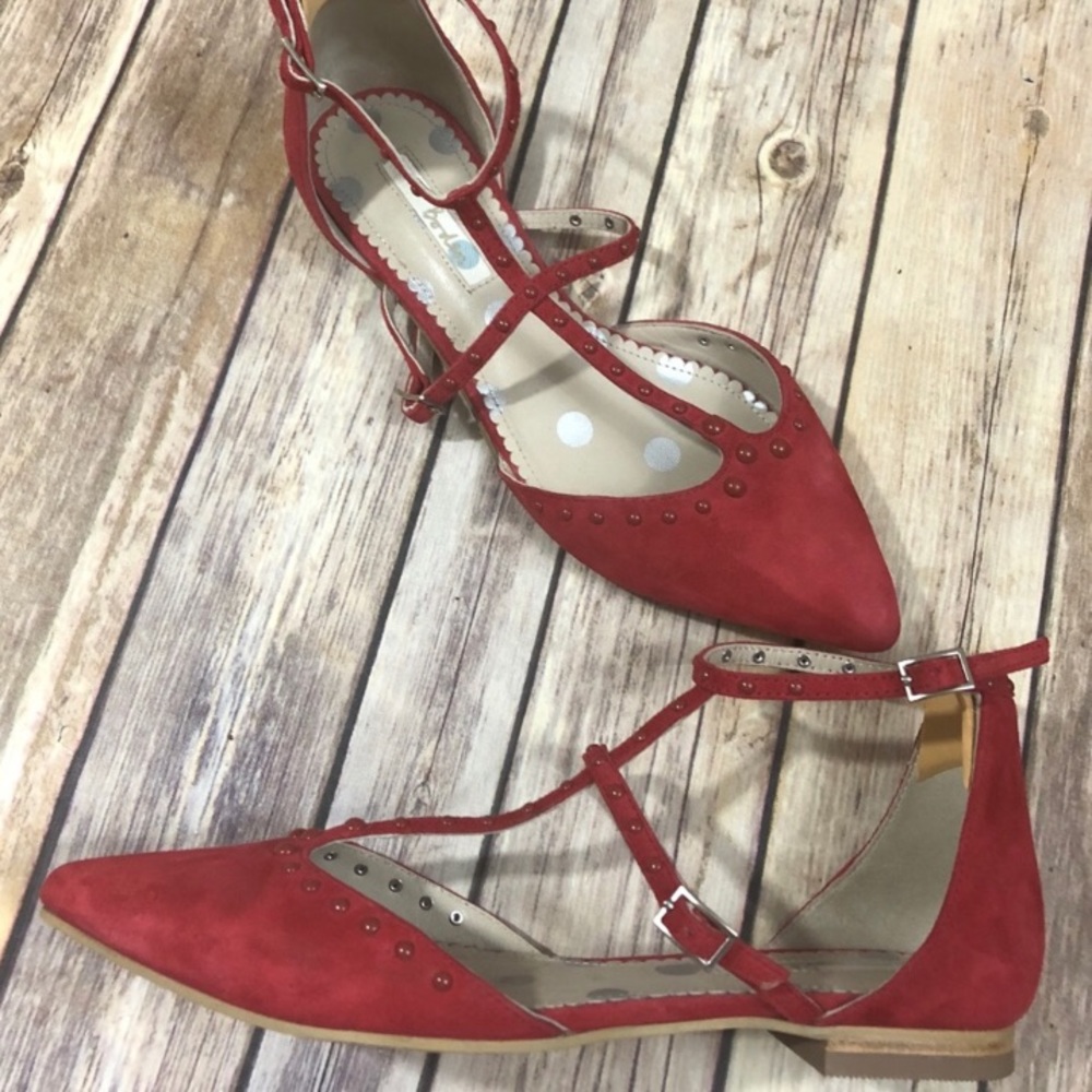 Boden ankle t strap flats